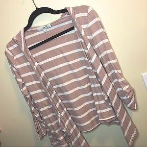LOFT Striped Cardigan Size Small